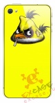 Angry Birds iPhone 4  - Желтый iPhone с персонажами Angry Birds