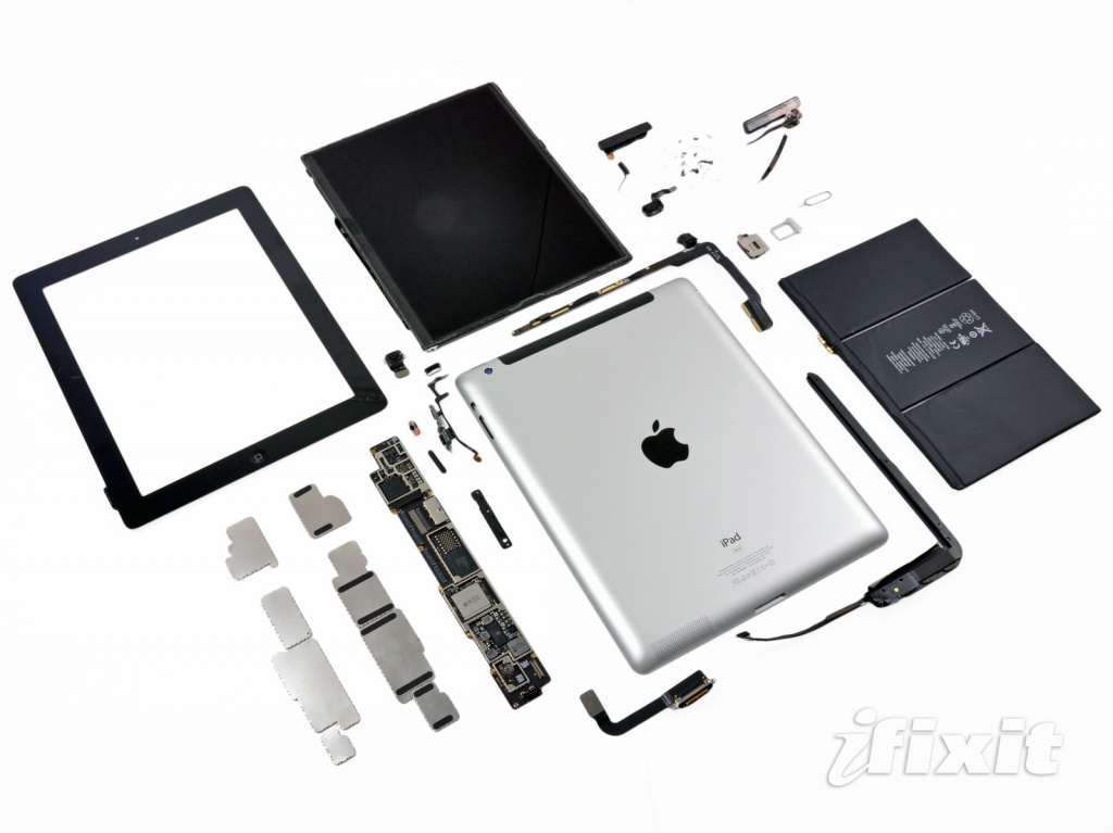 Полностью разобранный New iPad New iPad - полная разборка